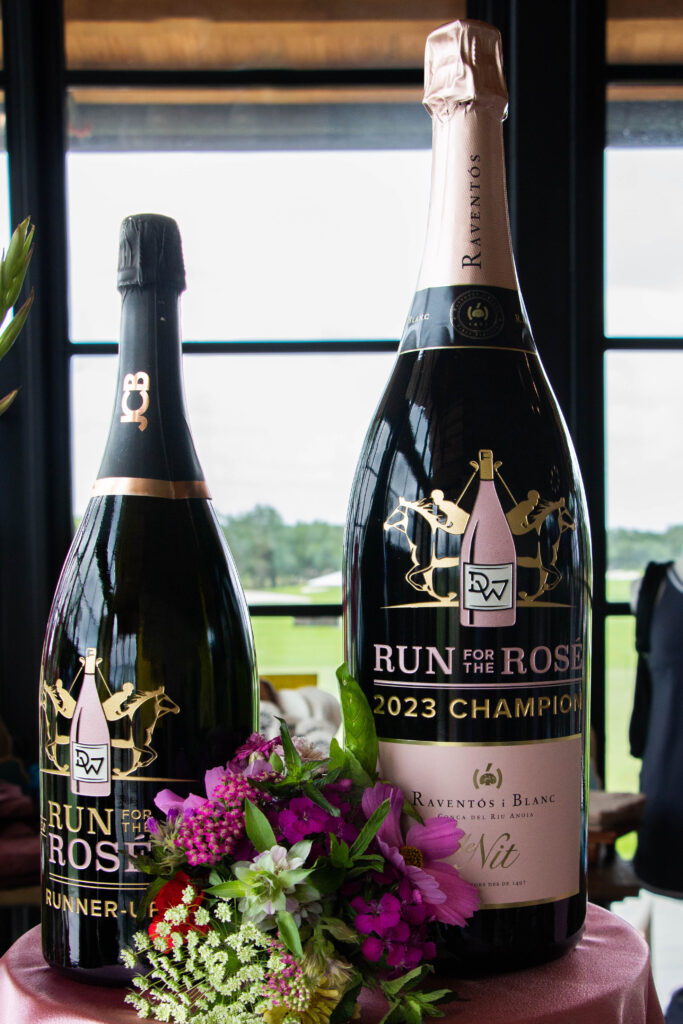 Sandcarved Etched Champagne Bottles Golf Trophies
